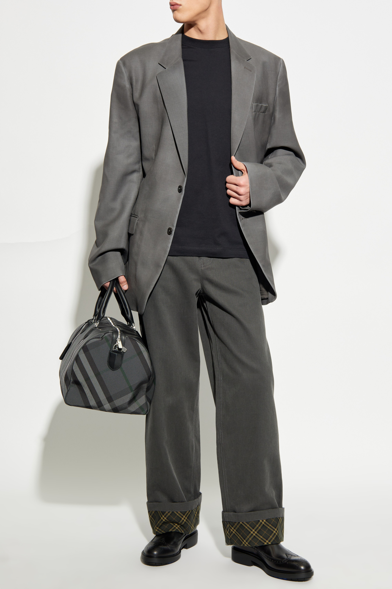 Czarny T-shirt z logo Burberry - Vitkac Polska